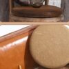 memory foam suede round cushion