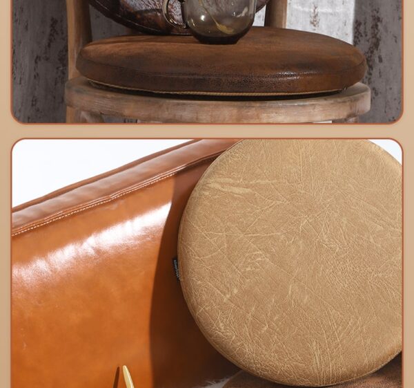 memory foam suede round cushion