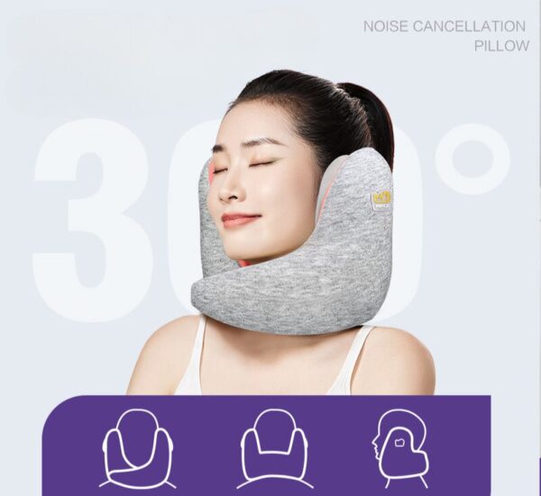 Travel Pillow U-shaped Sound Insulation Noise Reduction 