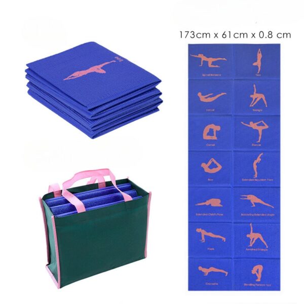  Folding Yoga Mat Portable Anti Slip