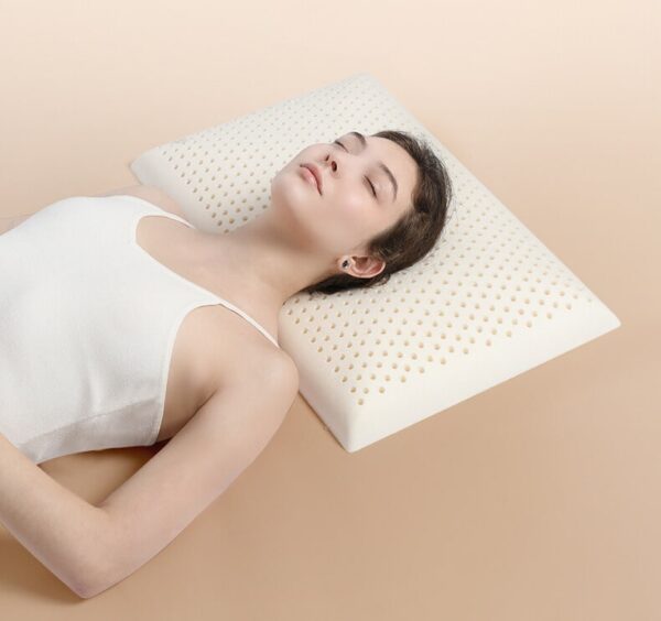 Ultra thin Low Pillow Thai Natural Latex Neck Pillow