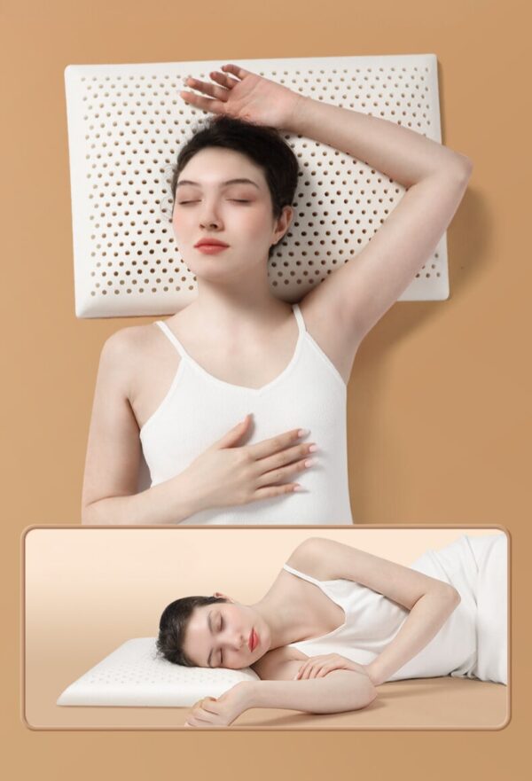 Ultra thin Low Pillow Thai Natural Latex Neck Pillow