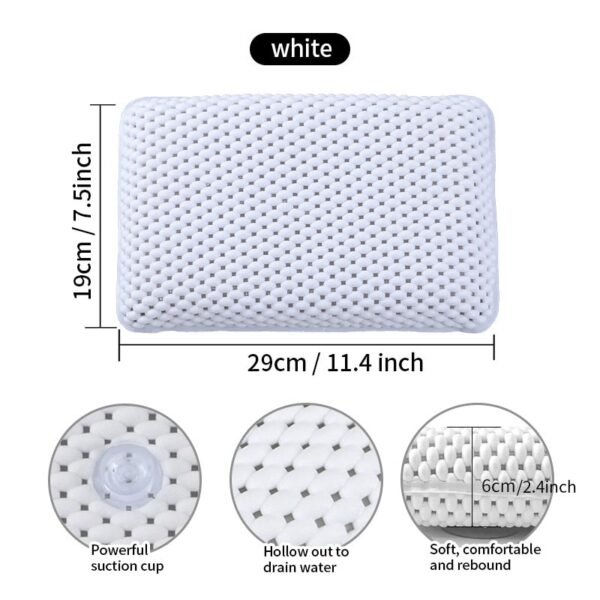 Soft Anti Slip Bathtub Pillow