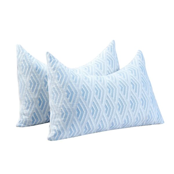  Ice Silk Fabric Shredded Foam Crescent Pillow