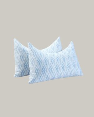  Ice Silk Fabric Shredded Foam Crescent Pillow